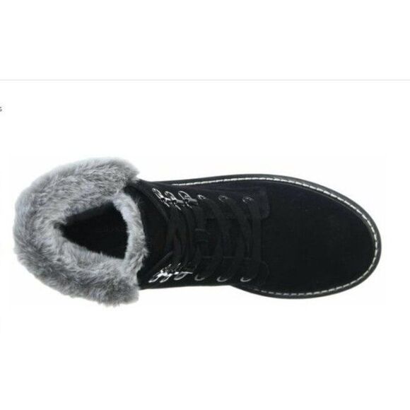 BANDOLINO Lauria Leather Lace Up Hiker Booties, BlackTan, Size 8 M, NIB - Picture 3 of 5